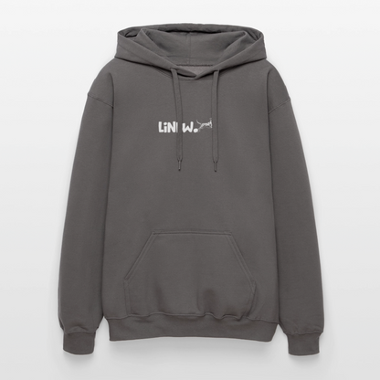 LiNBW. Männer & Frauen Hoodie Life is not just black and white - Dunkelgrau