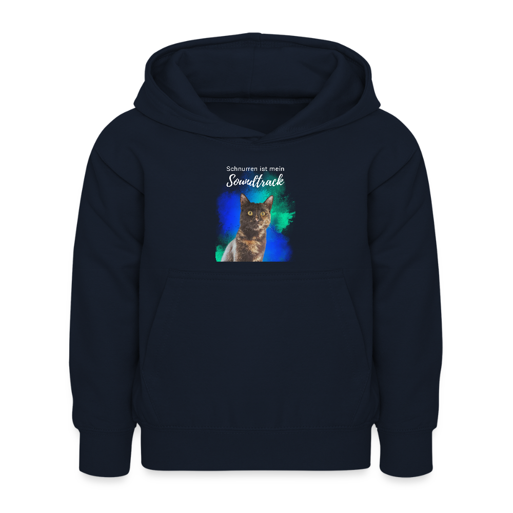 LiNBW. Kinder Hoodie Schnurren ist mein Soundtrack - Navy