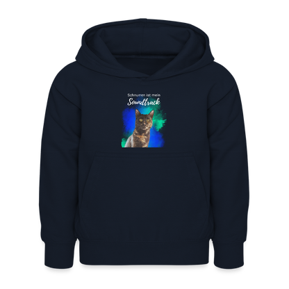 LiNBW. Kinder Hoodie Schnurren ist mein Soundtrack - Navy