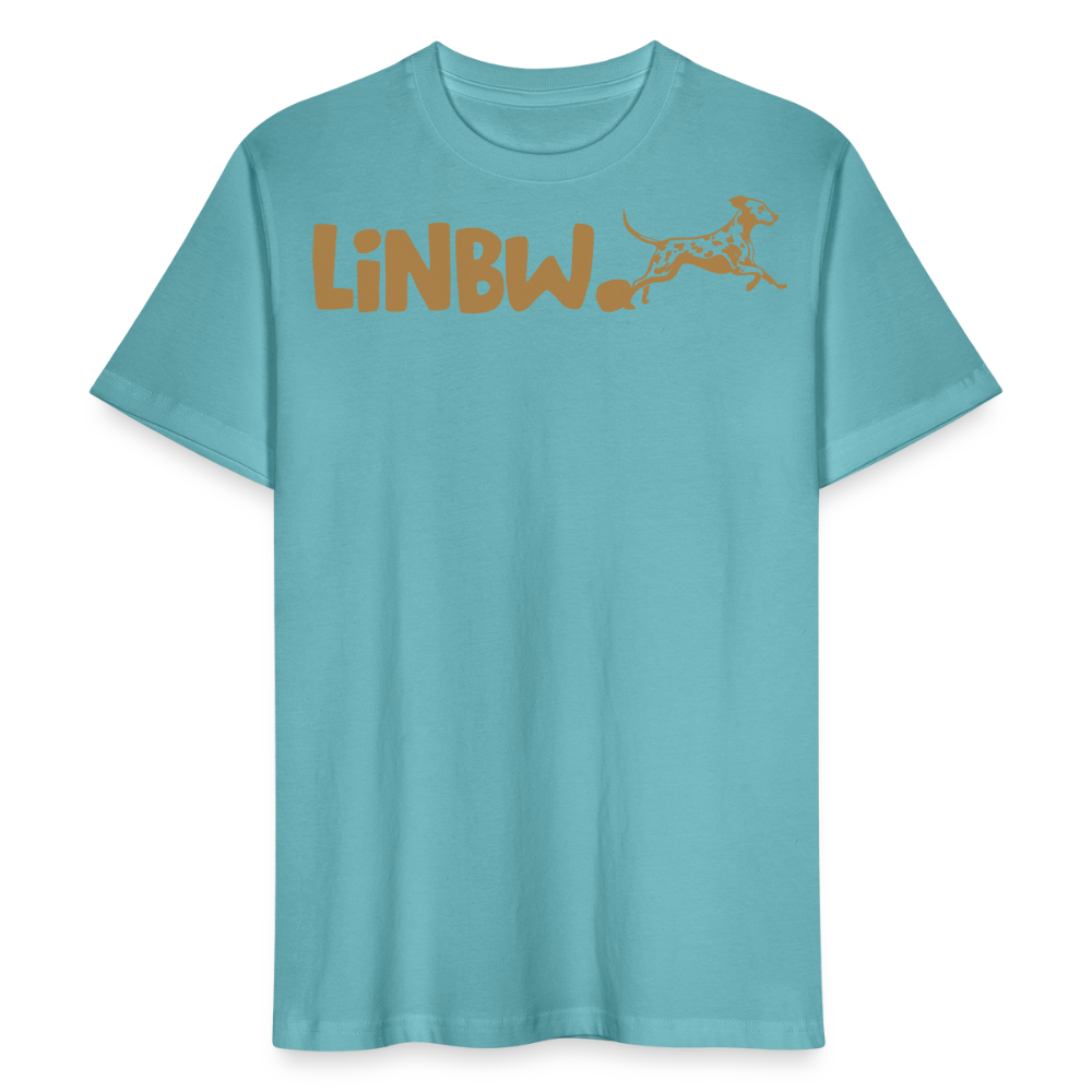 LiNBW. Männer T-Shirt Life is not just black and white - Pastelltürkis