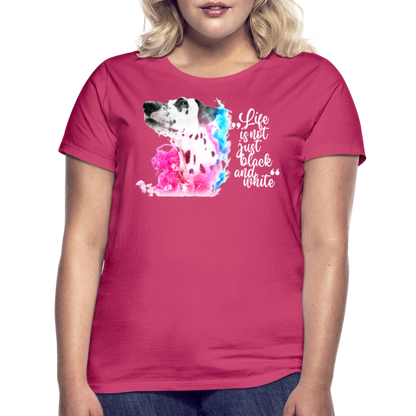 LiNBW. Frauen T-Shirt Dalmatiner Life is not just black and white - Azalea