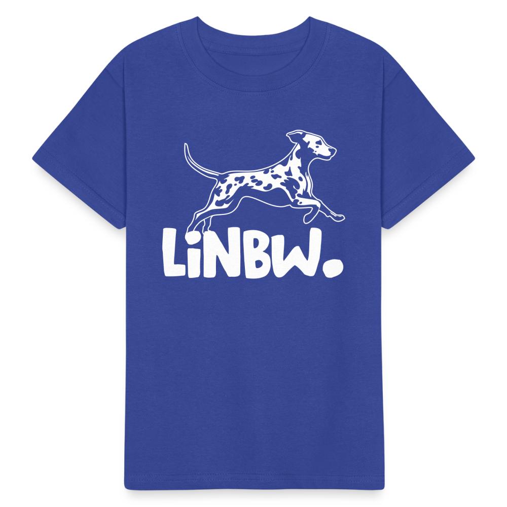 Kinder-T-Shirt – Dalmatiner-Logo „LiNBW.“ | Für kleine Fans mit Stil - Royalblau
