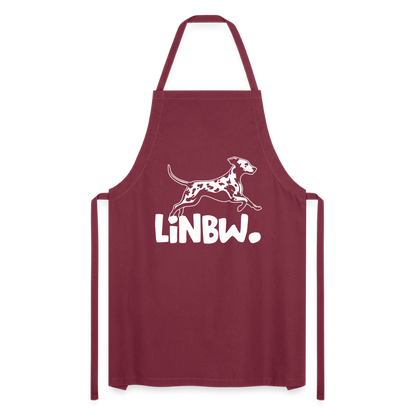 Kochschürze mit LINBW-Logo – schlicht, stilvoll & bewusst - Bordeaux