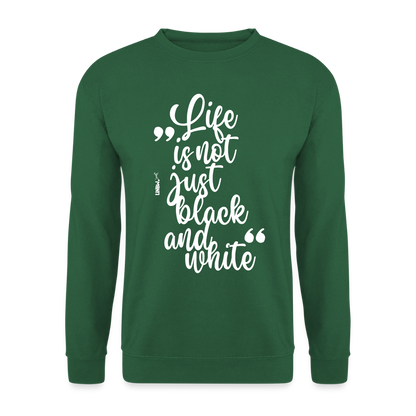 LiNBW. Männer Pullover Life is not just black and white - Grün