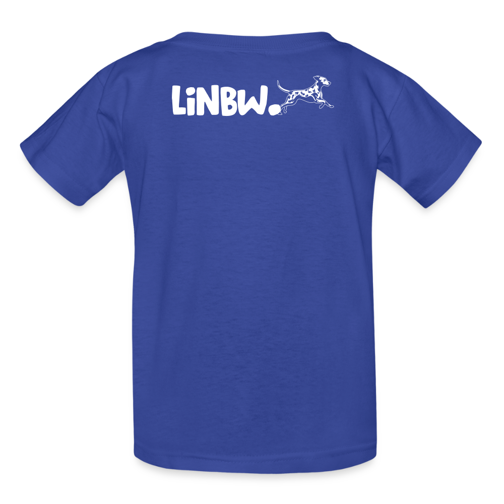 Kinder-T-Shirt – Dalmatiner in Farbe | Life is not just black and white - Royalblau