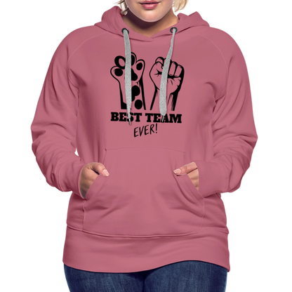 LiNBW.  Frauen Hoodie Best Team Ever - Malve