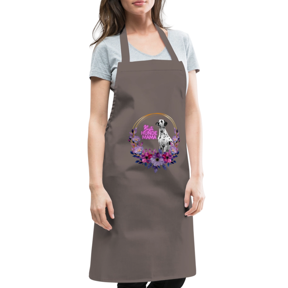 Kochschürze „Beste Hundemama“ – Für die Queen aller Fellnasen - Grau