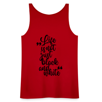 LiNBW. Frauen Tank-Top Life is not just black and white - Rot