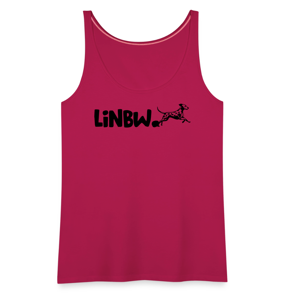 LiNBW. Frauen Tank-Top Life is not just black and white - dunkles Pink
