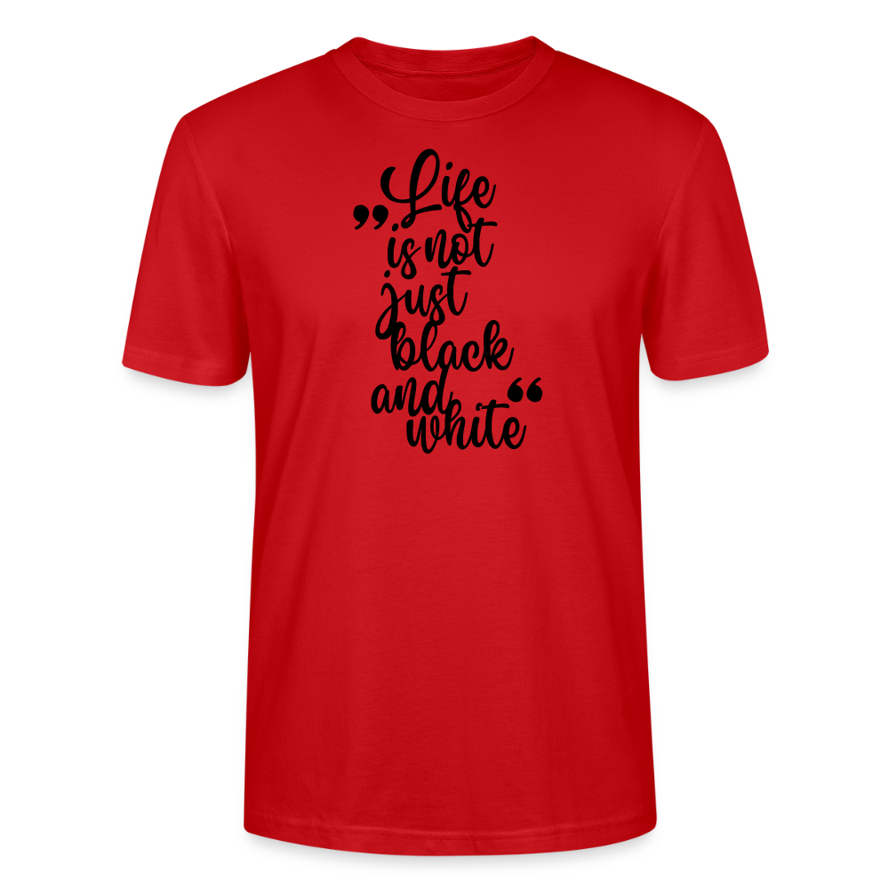 LiNBW. Männer T-Shirt Life is not just black and white - Rot