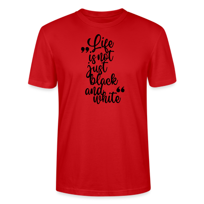LiNBW. Männer T-Shirt Life is not just black and white - Rot