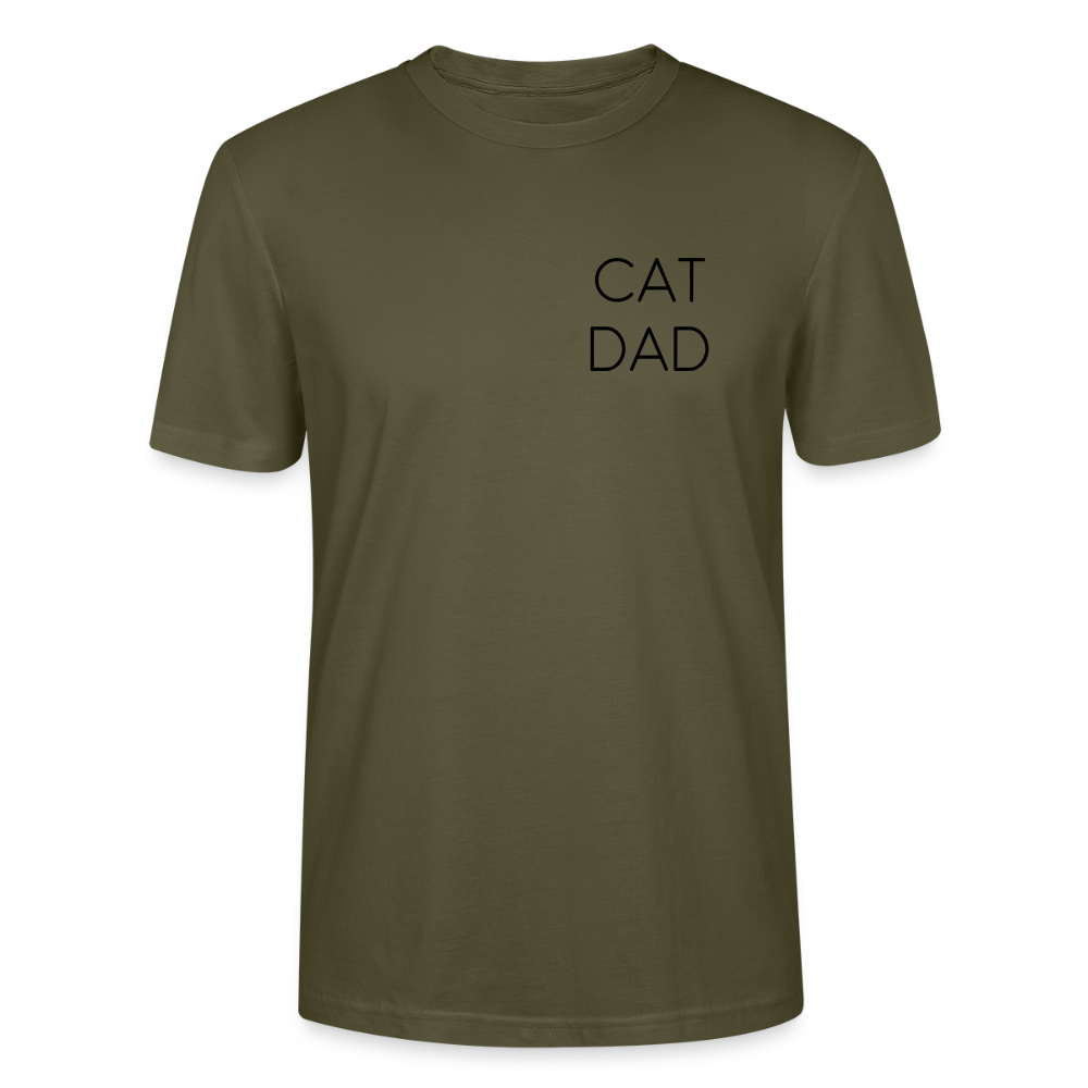 LiNBW. Männer T-Shirt Stolzes Personal einer Katze - Khaki