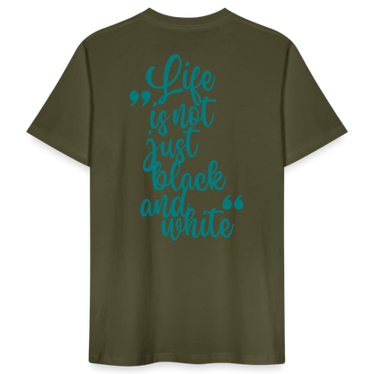 LiNBW. Männer T-Shirt Life is not just black and white - Khaki