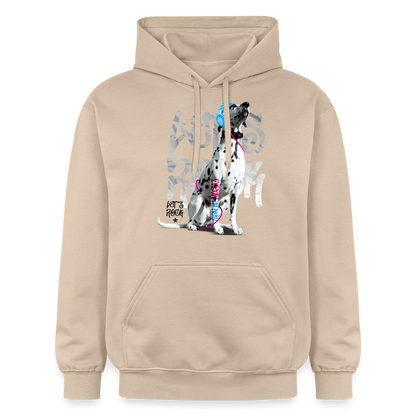 LiNBW. Männer & Frauen Hoodie Dalmatiner Let's Rock - Sand