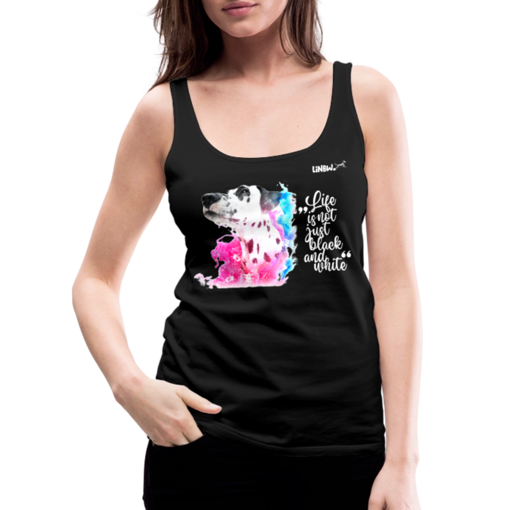 LiNBW. Frauen Tank-Top Dalmatiner Life is not just black and white - Schwarz