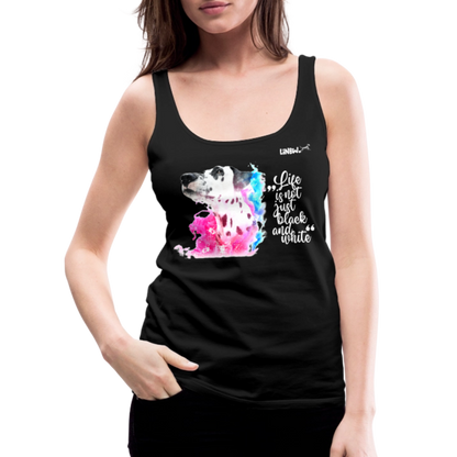 LiNBW. Frauen Tank-Top Dalmatiner Life is not just black and white - Schwarz