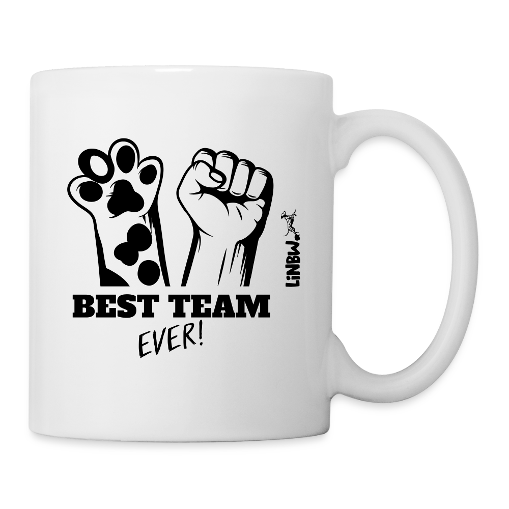 LiNBW. Keramiktasse Best Team Ever - Weiß