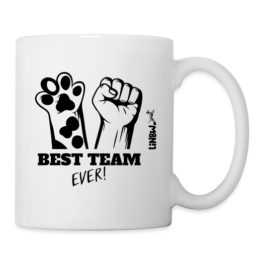 LiNBW. Keramiktasse Best Team Ever - Weiß