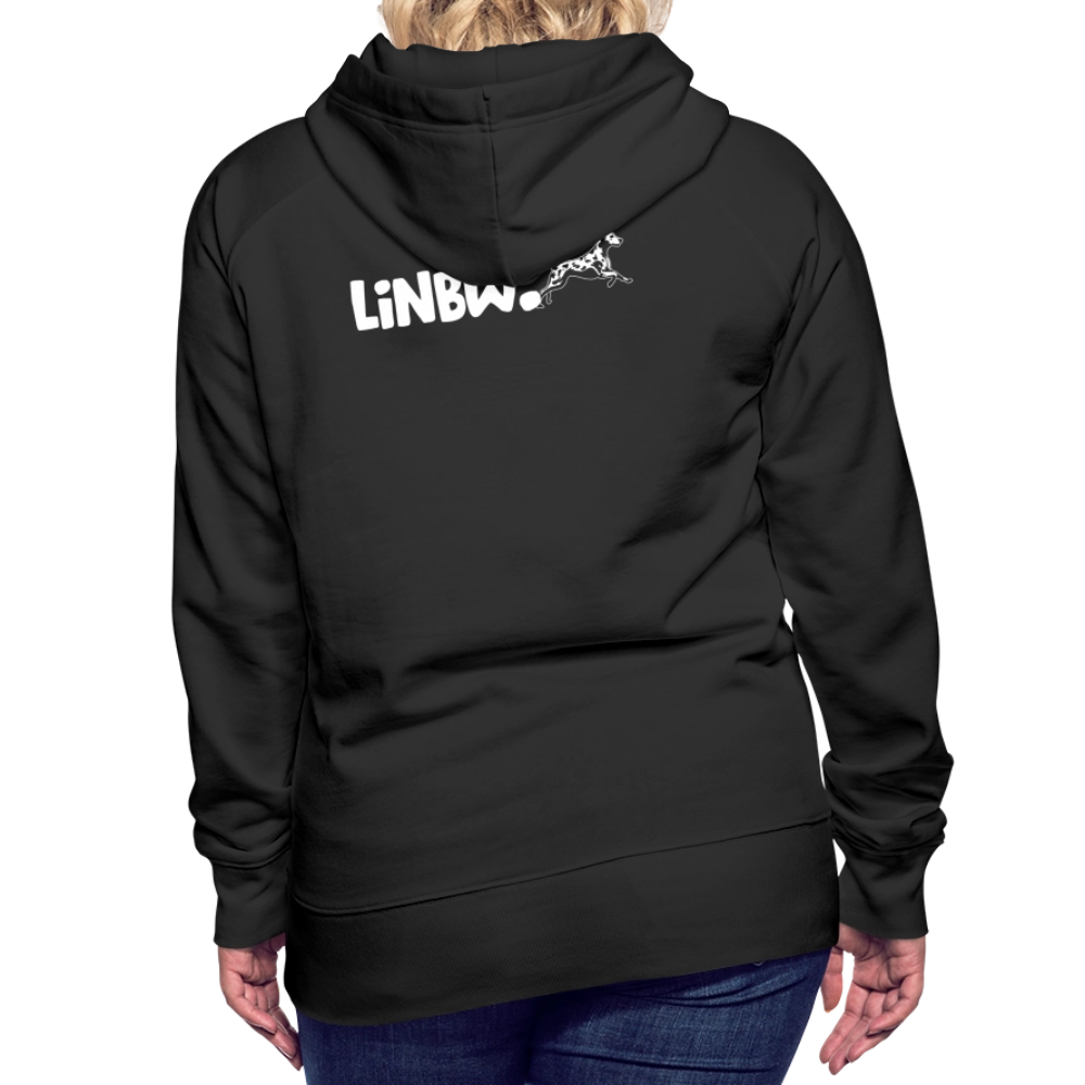 LiNBW. Frauen Hoodie Life is not just black and white - Schwarz