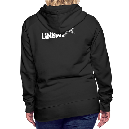 LiNBW. Frauen Hoodie Life is not just black and white - Schwarz