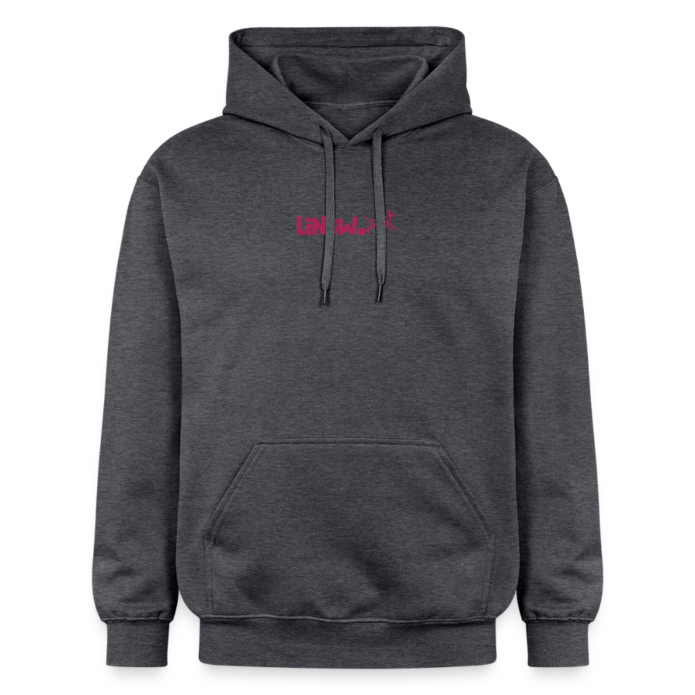 LiNBW. Männer & Frauen Hoodie Life is not just black and white - Dunkelgrau meliert