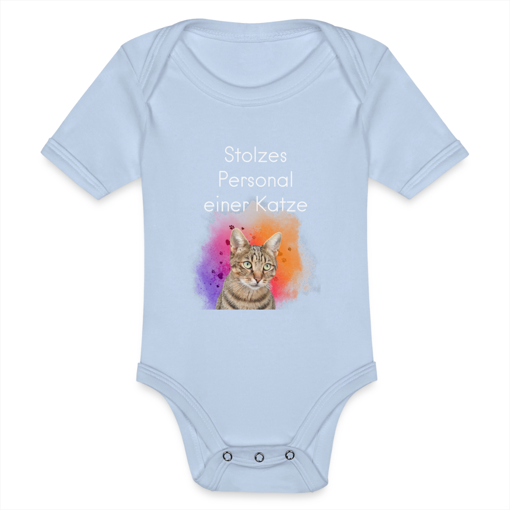 LiNBW. Body Kurzarm Stolzes Personal einer Katze - Sky