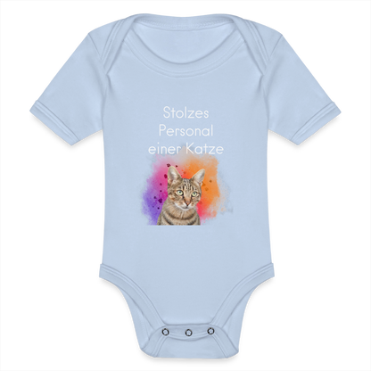 LiNBW. Body Kurzarm Stolzes Personal einer Katze - Sky