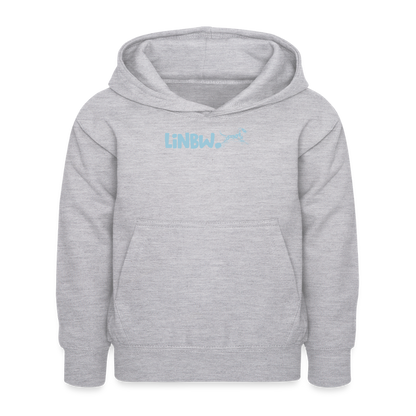 LiNBW. Kinder Hoodie Life is not just black and white - Hellgrau meliert