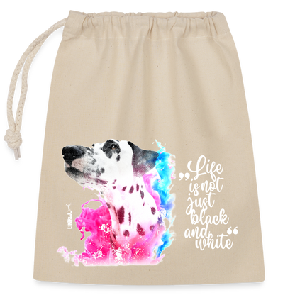 LiNBW. Baumwollbeutel Dalmatiner Life is not just black and white - Natur