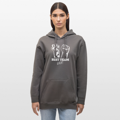 LiNBW. Männer & Frauen Hoodie Best Team Ever - Dunkelgrau