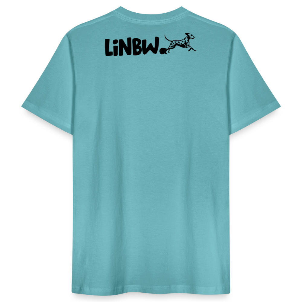 LiNBW. Männer T-Shirt Life is not just black and white - Pastelltürkis