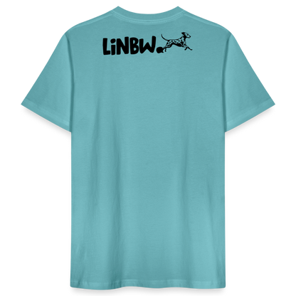 LiNBW. Männer T-Shirt Life is not just black and white - Pastelltürkis