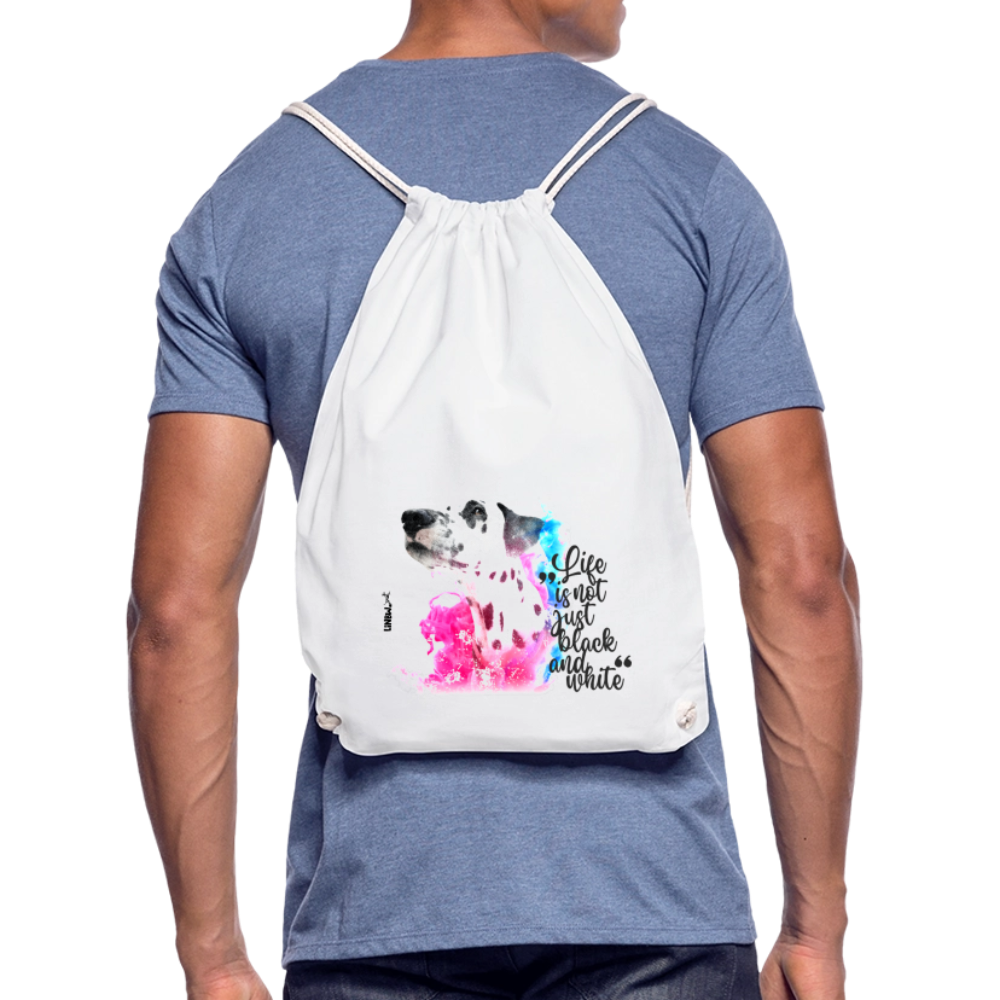 LiNBW. Turnbeutel Dalmatiner Life is not just black and white - Weiß