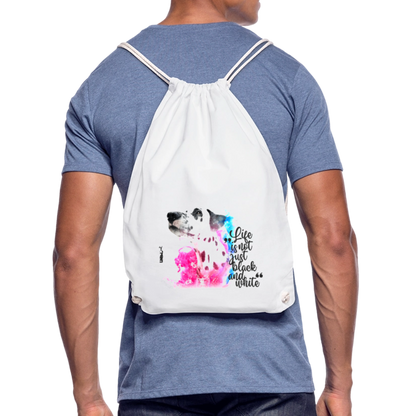 LiNBW. Turnbeutel Dalmatiner Life is not just black and white - Weiß