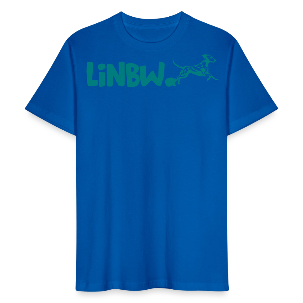 LiNBW. Männer T-Shirt Life is not just black and white - Pfauenblau
