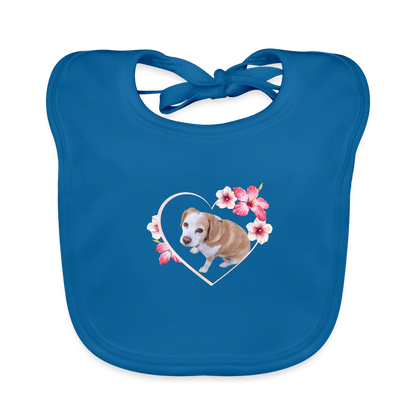 LiNBW. Lätzchen Luna - Pfauenblau