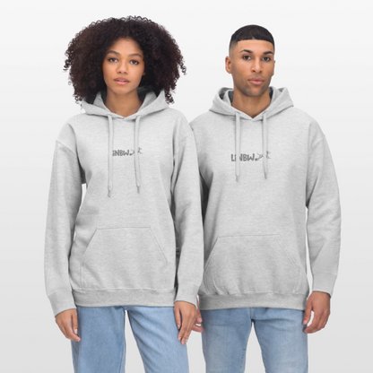 LiNBW. Männer & Frauen Hoodie Life is not just black and white - Hellgrau meliert