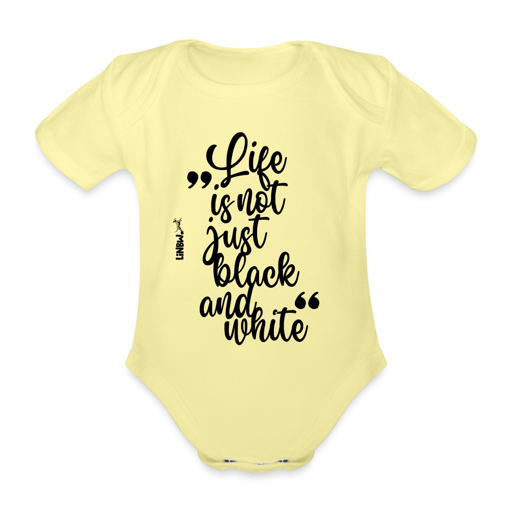 LiNBW. Body Kurzarm Life is not just black and white - Hellgelb