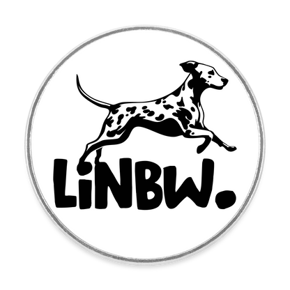 Magnet „LINBW. Logo“ – Dalmatiner-Design mit Statement-Charakter - Weiß