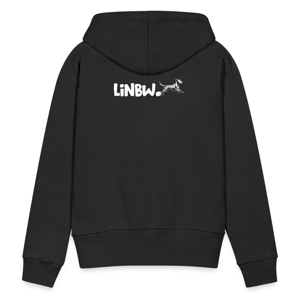 LiNBW. Frauen Hoodie Life is not just black and white - Schwarz