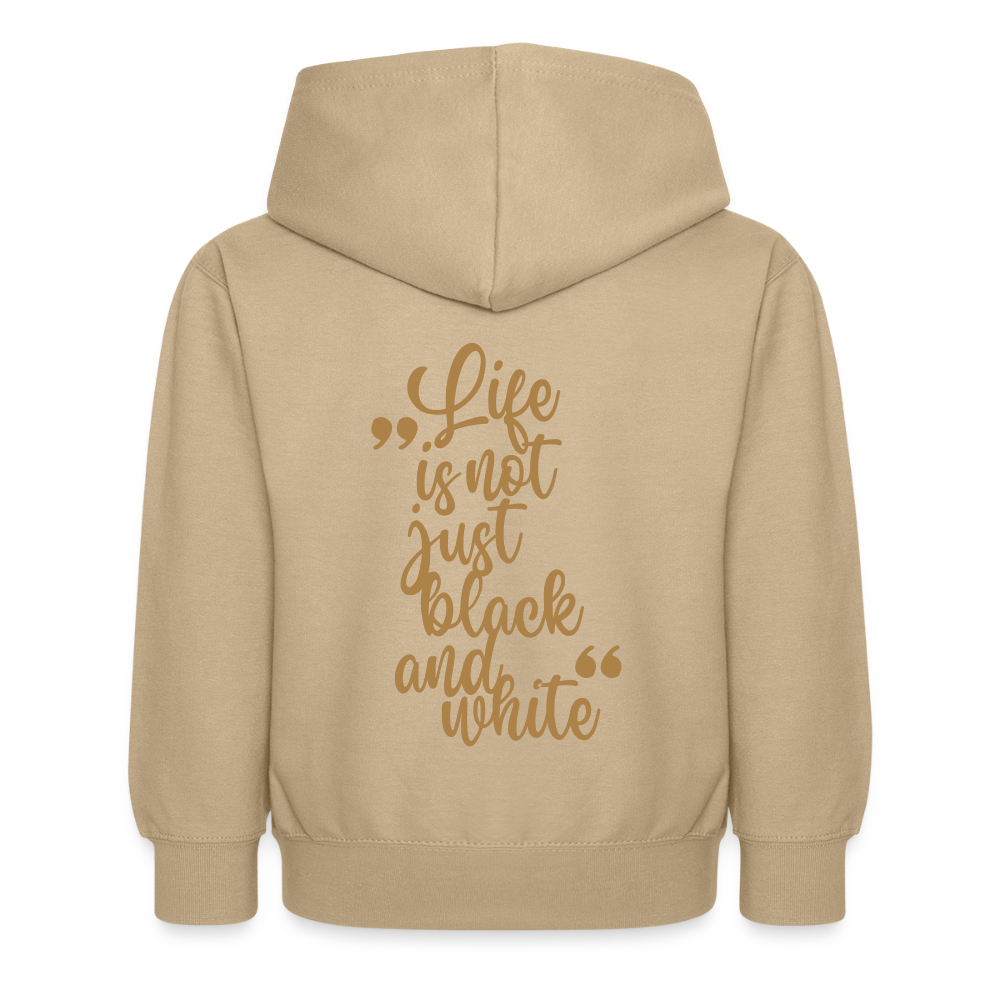 LiNBW. Kinder Hoodie Life is not just black and white - Sand