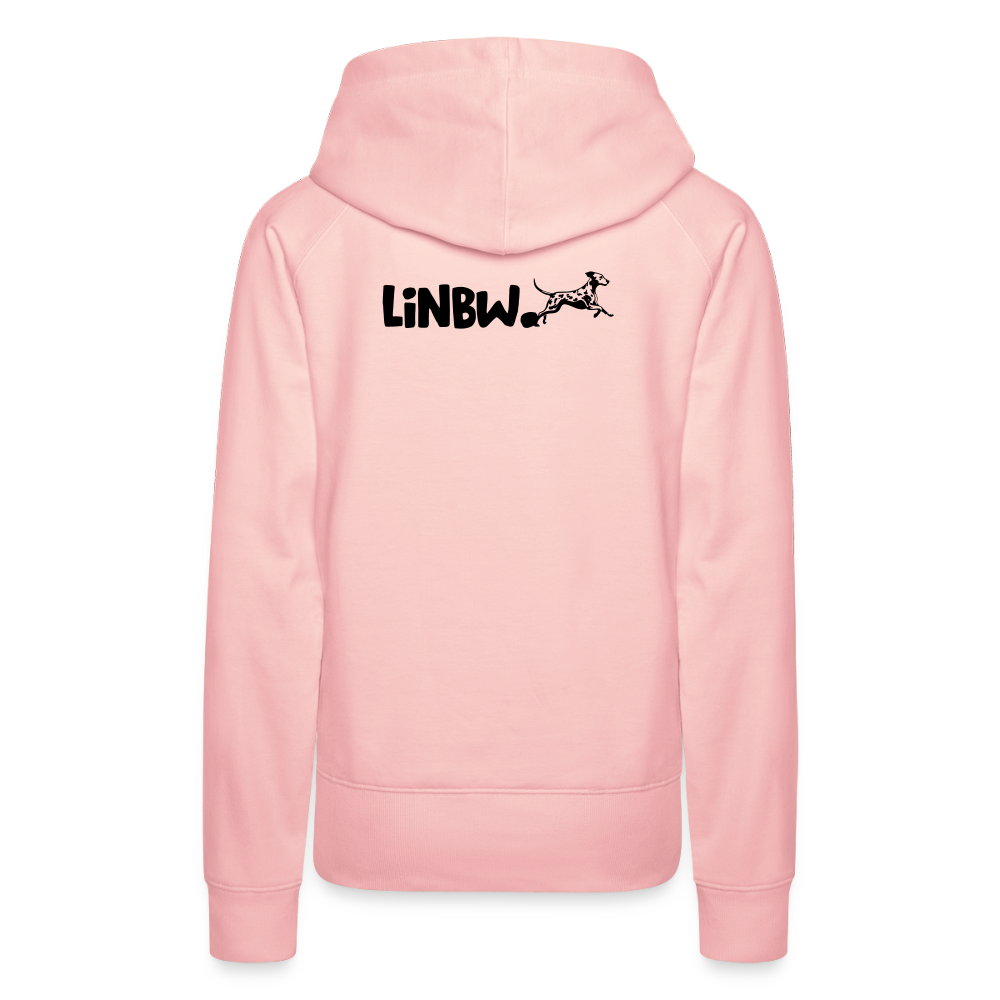 LiNBW. Frauen Hoodie Life is not just black and white - Kristallrosa
