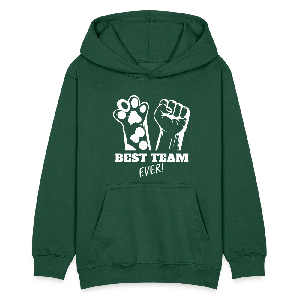 LiNBW. Teenager Hoodie Best Team Ever - Flaschengrün