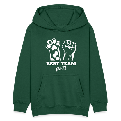LiNBW. Teenager Hoodie Best Team Ever - Flaschengrün