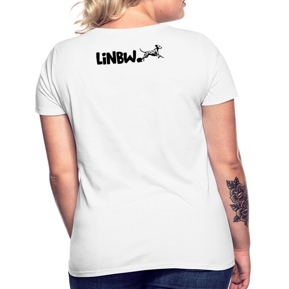 LiNBW. Frauen T-Shirt Life is not just black and white - Weiß