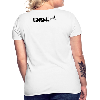LiNBW. Frauen T-Shirt Life is not just black and white - Weiß