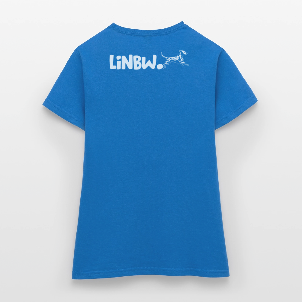 LiNBW. Frauen T-Shirt Dalmatiner Life is not just black and white - Royalblau