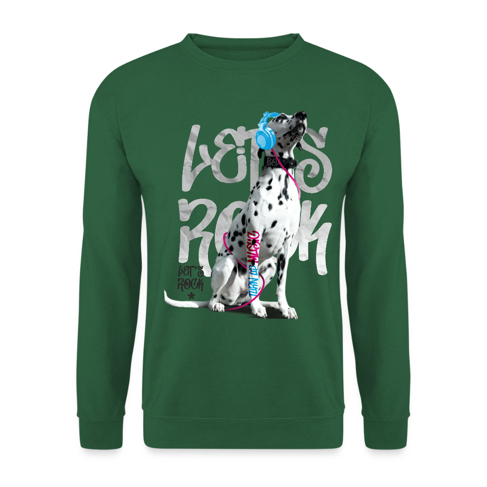 LiNBW. Männer Pullover Dalmatiner Let's Rock - Grün