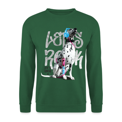 LiNBW. Männer Pullover Dalmatiner Let's Rock - Grün