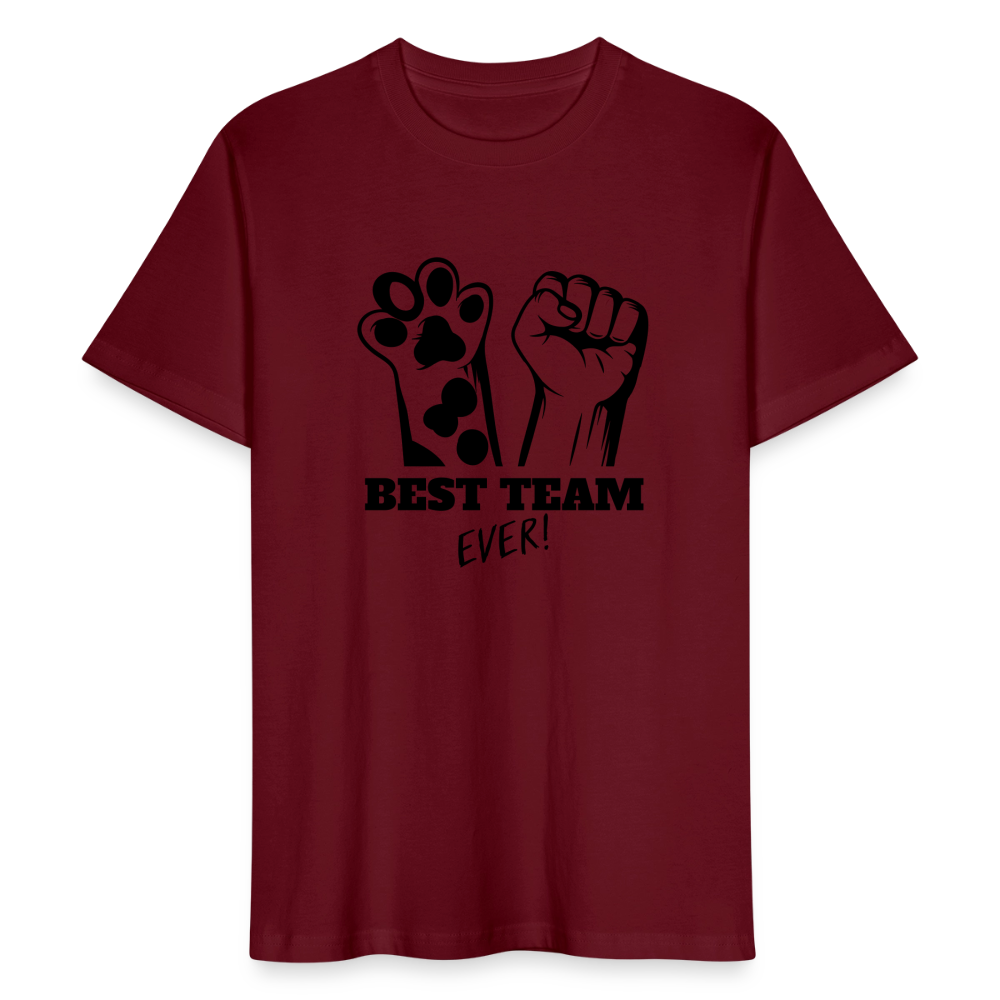 LiNBW. Männer T-Shirt Best Team Ever - Burgunderrot